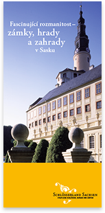Schlösserland Sachsen · Czech · Brochure · Multilingual typesetting