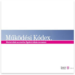 Deutsche Telekom · Hungarian · Brochure · Multilingual typesetting