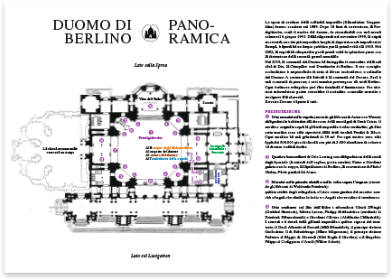 Berlin Cathedral · Italian · Flyer · Translation and multilingual typesetting