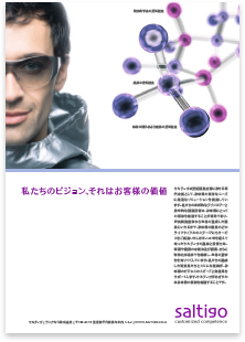 Saltigo · Japanese · Advert · Multilingual typesetting
