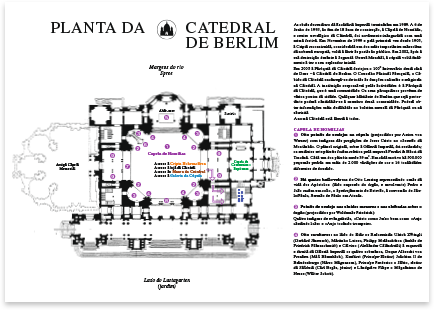 Berlin Cathedral · Portuguese · Flyer · Translation and multilingual typesetting