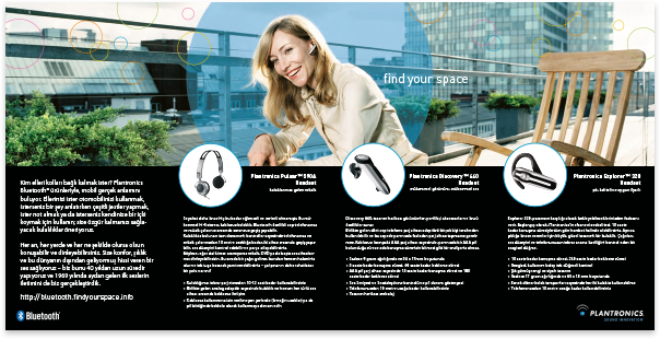 Plantronics · Turkish · Flyer · Translation and multilingual typesetting